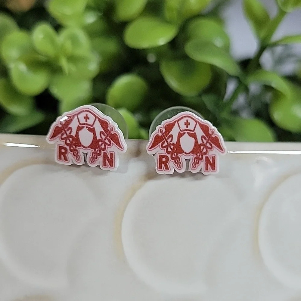 🔥LAST PAIR🔥 RN Nurse Stud Earrings